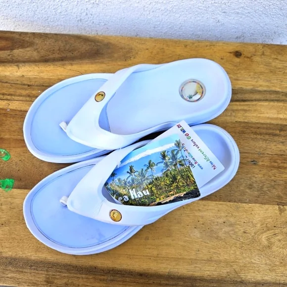 Hawaiian Jellys Ultra Comfort Kea Haú Unisex Sandals Men's Size 8 - Picture 1 of 15